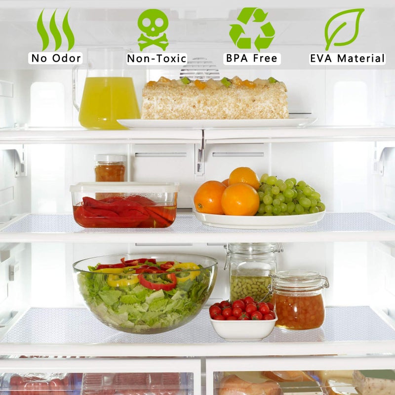 HooTown Shelf Liner Kitchen Cabinet Drawer Mats 23.6 Inch Wide x 13 Feet Long, Non Slip EVA Plastic Water Resistant Pad for Bathroom Drawers,Shoe Shelves, Under Sink, Clear - Image 2